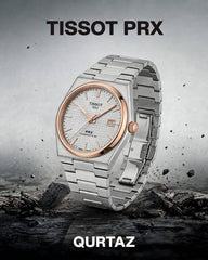 Tissot 1853 Prx Powermatic Quartz 2 ton white checks