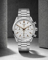 TAG Heuer Carrera Chronograph silver white