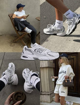 WMN New Balance White Navy 530 Trainers For Her
