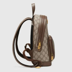 Gucci Ophidia Small Back pack Brown 547961 With Dust Cover & Carry Bag