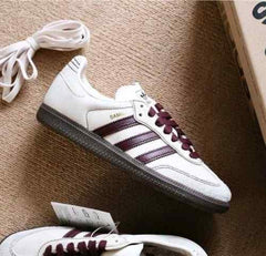 Adidas Samba OG womens Wonder White Maroon for her