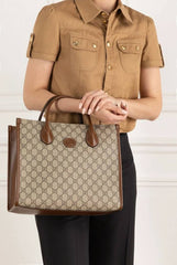 Gucci Supreme GG Beige Tote Bag With Dust Cover & Carry Bag 659983