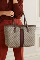 Gucci Ophidia GG Supreme Tote Bag With Dust Cover & Carry Bag 9867