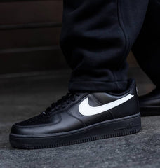 Nike Airforce 1 Low Black White Swoosh