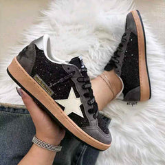 Golden Goose Ball Star glitter leather star sneakers 211