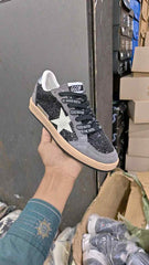 Golden Goose Ball Star glitter leather star sneakers 211