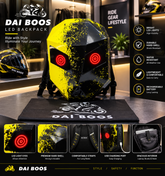 DAI BOOS LED LIGHT BAGPACK YELLOW COLOUR PREMIUM QUALITY AVAILABLE