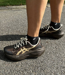 Asics Shanghai Black toes X Super blast 3 Keep Running