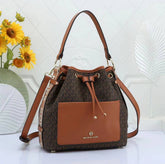 Michael Kors Maeve Medium Bucket Bag With Dust Bag Coffee Brown 100829