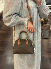 Michael Kors MK M05 Coffee Veronica Extra Small Logo Crossbody Bag With OG Box Dust Cover M05 Coffee