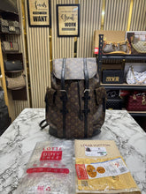 Louis Vuittion Christopher Monogram Taurillon Leather Backpack (Brown)