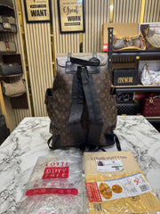 Louis Vuittion Christopher Monogram Taurillon Leather Backpack (Brown)