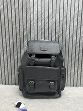 Coach Unisex Rivington Backpack Black Sprint Leather With Dust Bag 059 Black