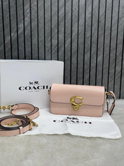 Coach Studio Baguette Red Patent Leather Shoulder Bag