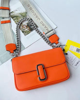 Marc Jacobs The J Marc Shoulder Bag With OG Box & Dust Bag (Orange - 926)