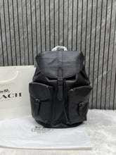 Coach Warner Backpack Signature Canvas Coated Canvas Leather With Dust Cover 909 Black