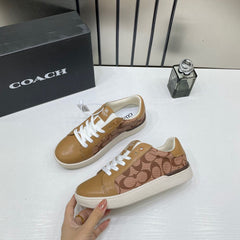 Coach Citysole Brown Low Top Sneakers For Women With Original Box