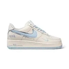 NIKE AIR FORCE 1 07 LOW KEEP FRESH BEIGE BLUE SILVER