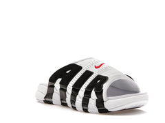 ADIDAS AIR MORE UPTEMPO SLIDE WHITE VARSITY RED