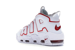 NIKE AIR MORE UPTEMPO WHITE VARSITY RED OUTLINE