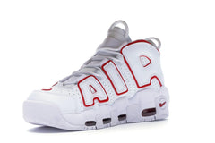 NIKE AIR MORE UPTEMPO WHITE VARSITY RED OUTLINE