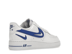 NIKE AIR FORCE 1 CUT OUT SWOOSH WHITE GAME ROYAL