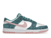 DUNK LOW SNAKESKIN WASHED TEAL BLEACHED CORAL