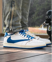 Travis Scott X Nik e Air Jordan 1 Low Fragment Heat Off White UA QUALITY