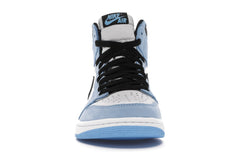 NIKE AIR JORDAN 1 HIGH WHITE UNIVERSITY BLUE BLACK