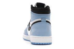 NIKE AIR JORDAN 1 HIGH WHITE UNIVERSITY BLUE BLACK