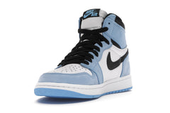 NIKE AIR JORDAN 1 HIGH WHITE UNIVERSITY BLUE BLACK