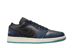 NIKE AIR JORDAN 1 LOW SNAKE SKIN BLUE