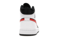 NIKE AIR JORDAN 1 MID BLACK CHILE RED WHITE