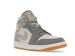 NIKE AIR JORDAN 1 MID COCONUT MILK PARTICLE GREY