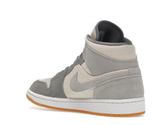 NIKE AIR JORDAN 1 MID COCONUT MILK PARTICLE GREY