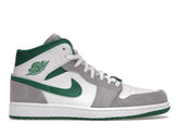 NIKE AIR JORDAN 1 MID GREY GREEN