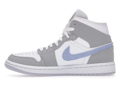 NIKE AIR JORDAN 1 MID WOLF GREY ALUMINUM