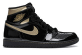 NIKE AIR JORDAN 1 RETRO HIGH BLACK METALLIC GOLD
