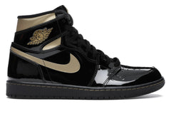 NIKE AIR JORDAN 1 RETRO HIGH BLACK METALLIC GOLD