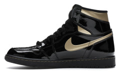 NIKE AIR JORDAN 1 RETRO HIGH BLACK METALLIC GOLD