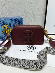 Tory Burch Miller Crossbody Camera Bag Red With OG Box & Dust Bag 3300 Red