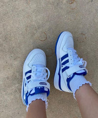 WMN Adidas forum low white royal blue for her