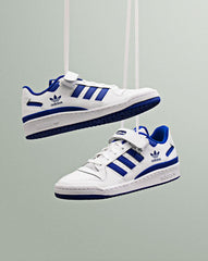 WMN Adidas forum low white royal blue for her
