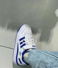 WMN Adidas forum low white royal blue for her
