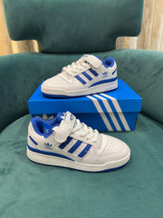 WMN Adidas forum low white royal blue for her