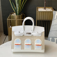 Hermes Birkin 20 Sellier Limited Edition With Dust Bag With OG Box (972 White)