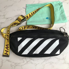 Off-White Binder Nylon Waist Fannypack Track Belt Bag With Dust Bag (19551)