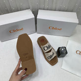 WMN Chloé Premium Woody Slides whit og box