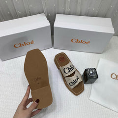 WMN Chloé Premium Woody Slides whit og box