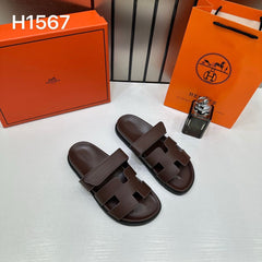 LV Hermes Premium Slides whit og box